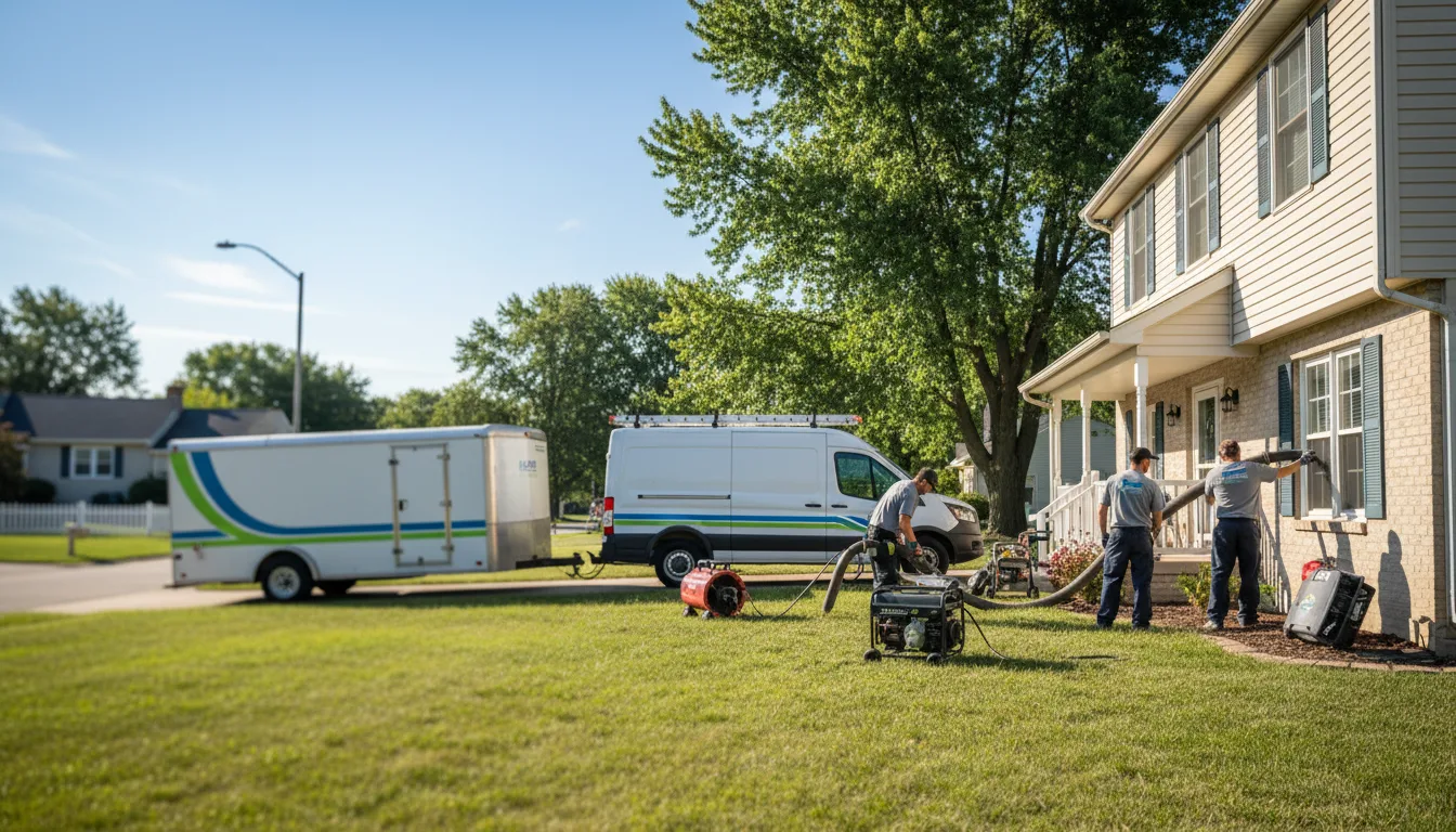 Flooded Basement Restoration And Cleanup With Repair in Derby, KS near me